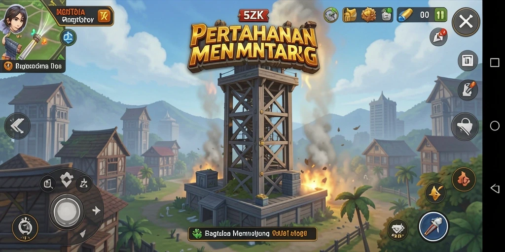 Gameplay seru Tower Defense di 5ZK dengan strategi menara yang menarik.