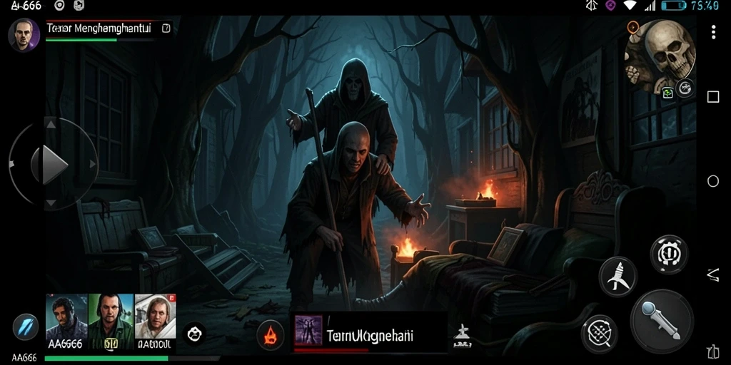 Gameplay menegangkan dengan visual dan suara yang seram.