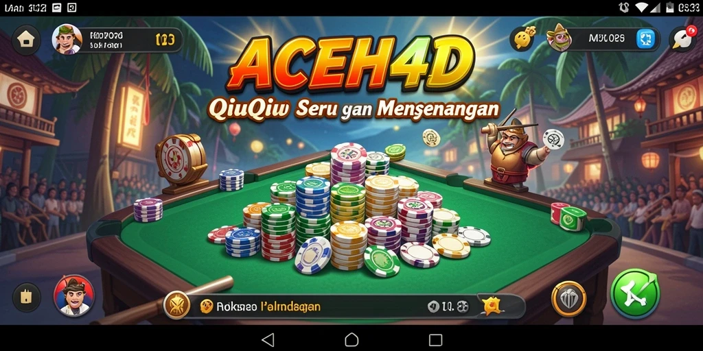 Tampilan gameplay QiuQiu yang seru dan menarik di ACEH4D.