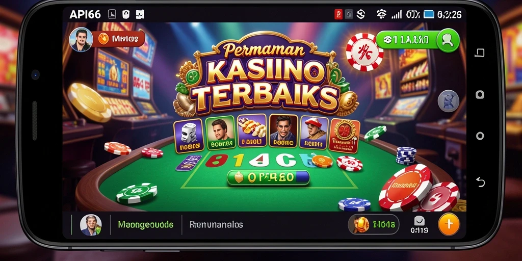 Screenshot API66 menampilkan gameplay kasino yang menggugah selera.