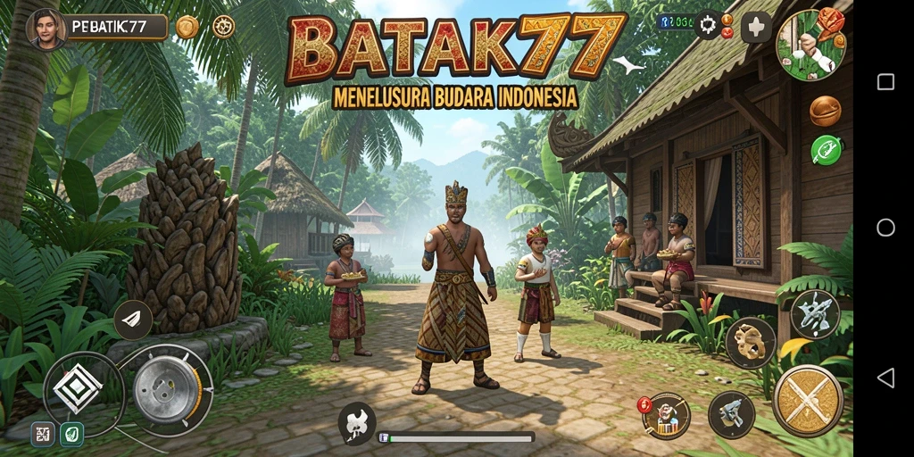 Tampilan gameplay BATIK77 yang menawan dan penuh warna.