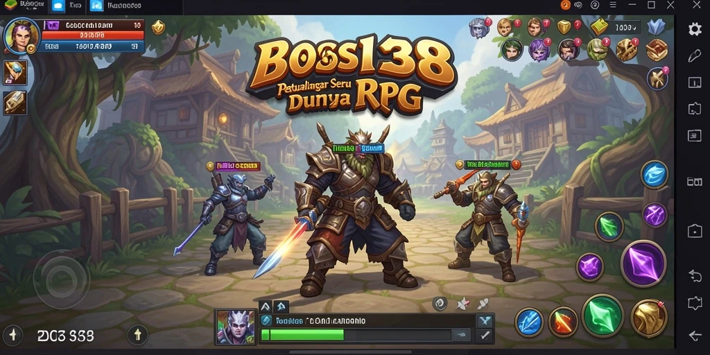 Screenshot gameplay BOS138 menampilkan aksi pertempuran seru dan grafis yang memukau.