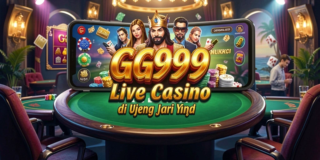 Tampilan gameplay GG999 menyajikan suasana kasino yang nyata dan mendebarkan.