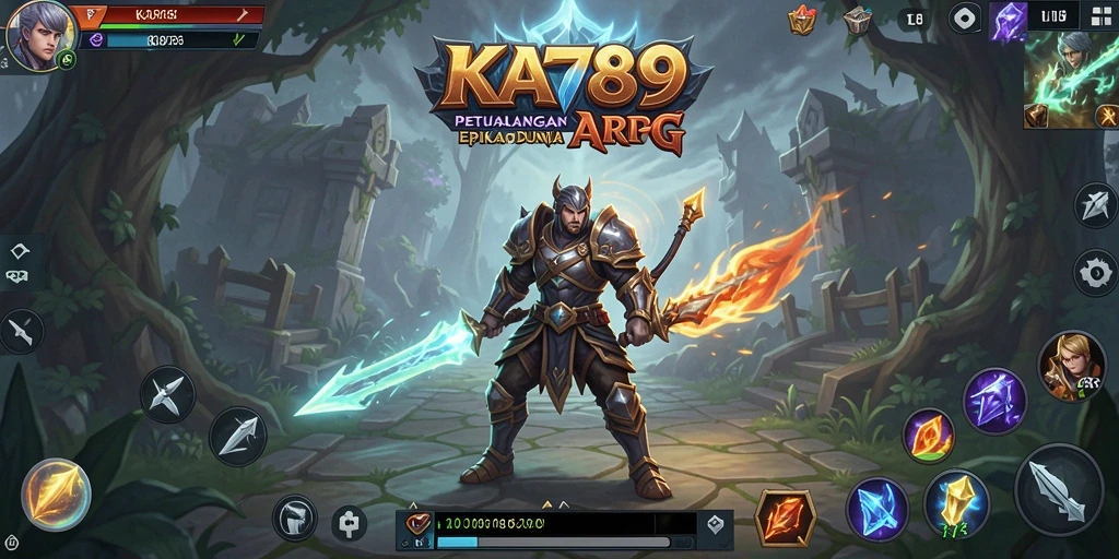 Screenshot gameplay KA789 menunjukkan aksi seru dalam pertarungan ARPG.