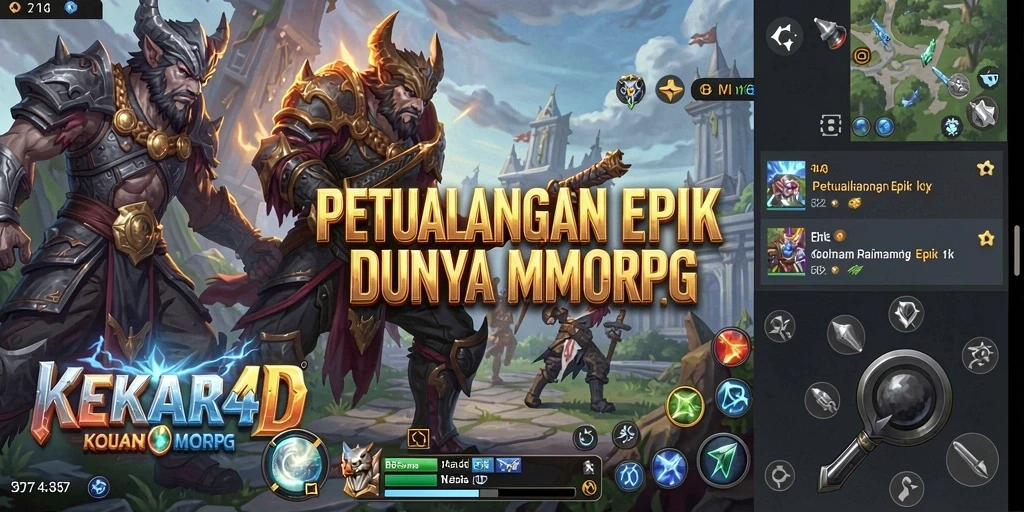 Tampilan gameplay menarik dalam dunia MMORPG KEKAR4D.
