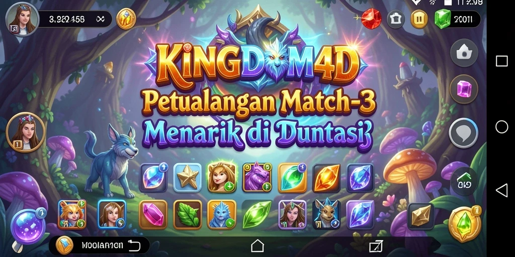 Tangkapan layar menunjukkan gameplay seru KINGDOM4D yang penuh warna.