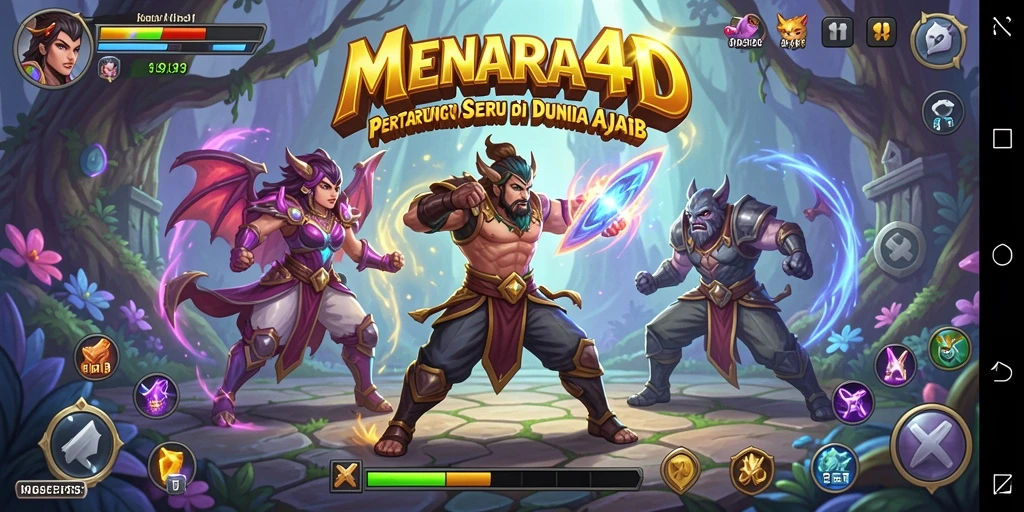 Tampilan seru dari pertarungan epik di MENARA4D.