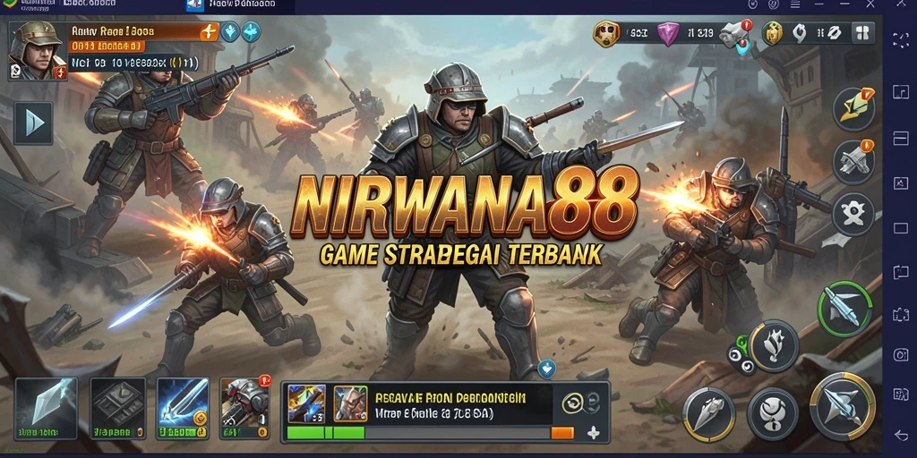 Tangkapan layar gameplay menampilkan pertarungan strategis yang mendebarkan di NIRWANA88.