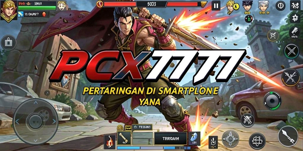 Gameplay mendebarkan dari PCX777 dengan aksi pertarungan yang intens.