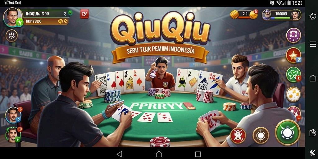 Screenshot utama PPRRYY menunjukkan gameplay seru QiuQiu.