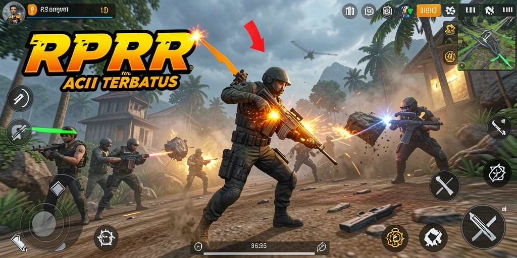 Tampilan gameplay RPRR yang penuh aksi dan menegangkan.