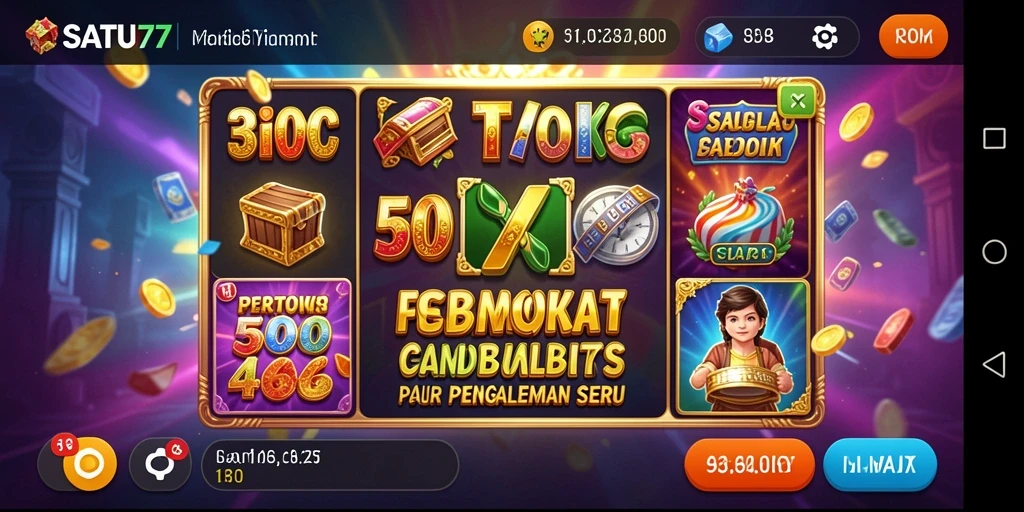 Tampilan gameplay Slot yang menarik dan penuh warna.