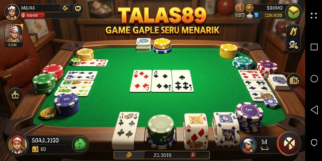 Menampilkan momen seru permainan Gaple di TALAS89.