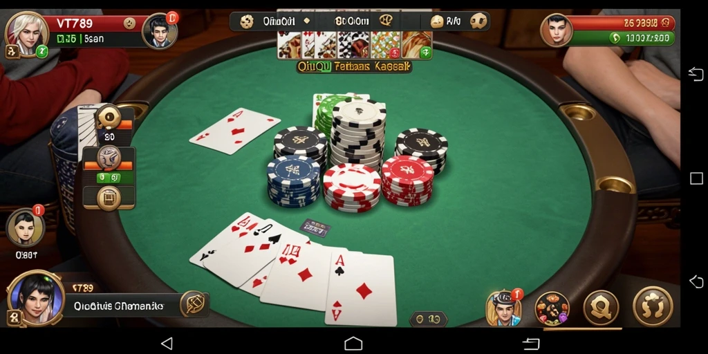 Tangkap aksi seru dari gameplay QiuQiu di VT789.