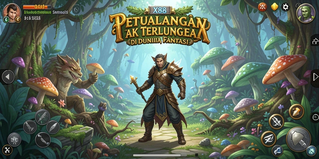 Screenshot gameplay X88 menunjukkan aksi petualangan yang menegangkan dan eksplorasi yang mendebarkan.